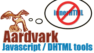 Aardvark javascript ajax dhtml tools